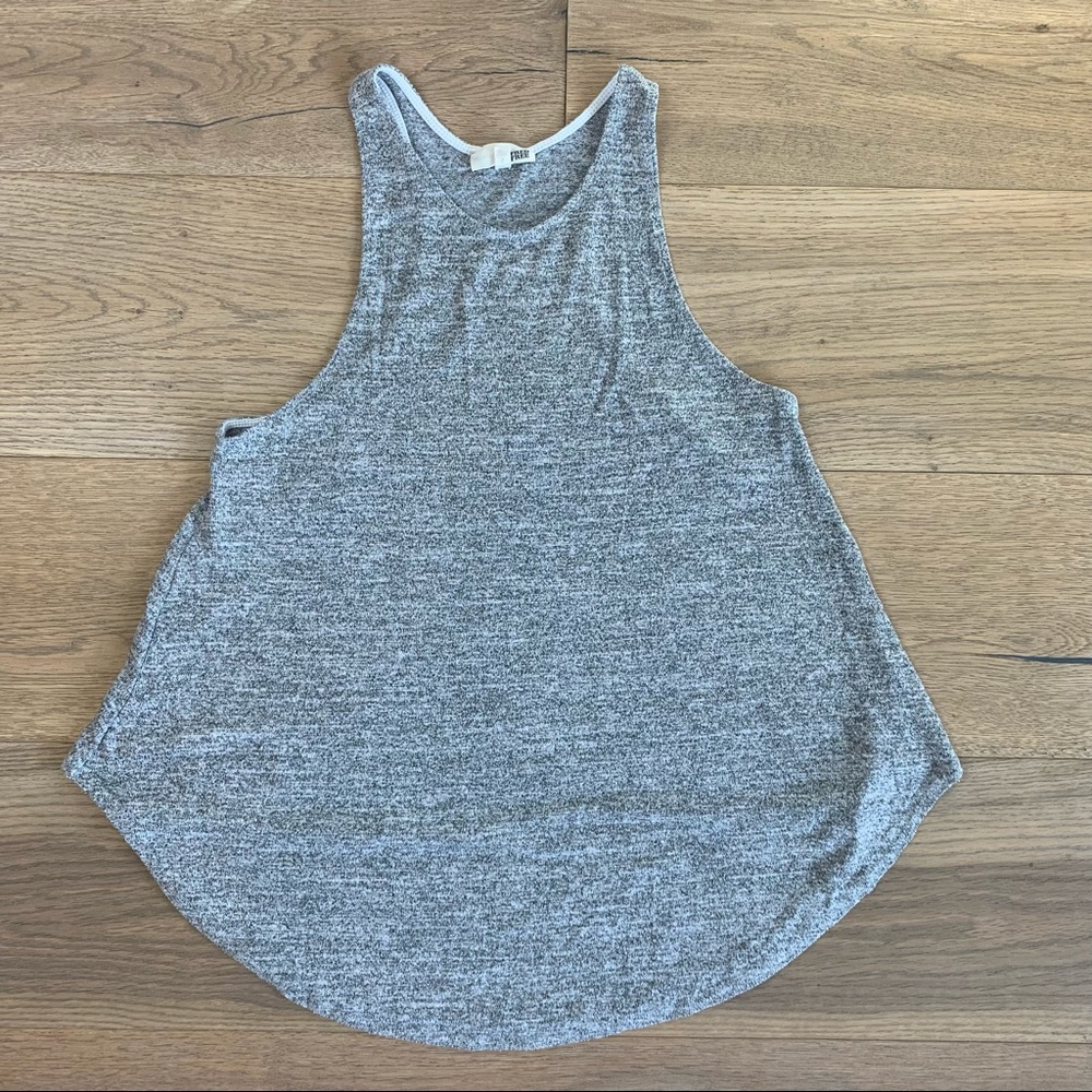 WILFRED FREE Flowy Racerback Grey Tank